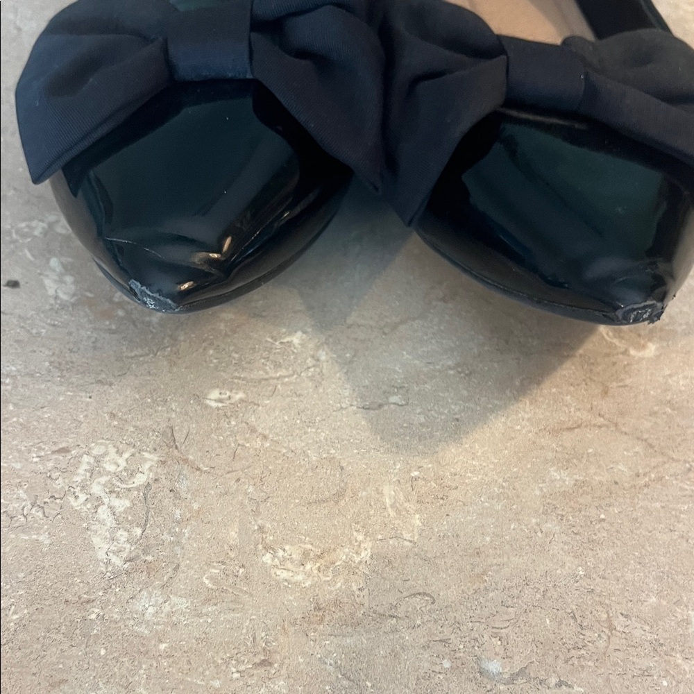 Chic Black Bow Loafers - Picture 3 of 13